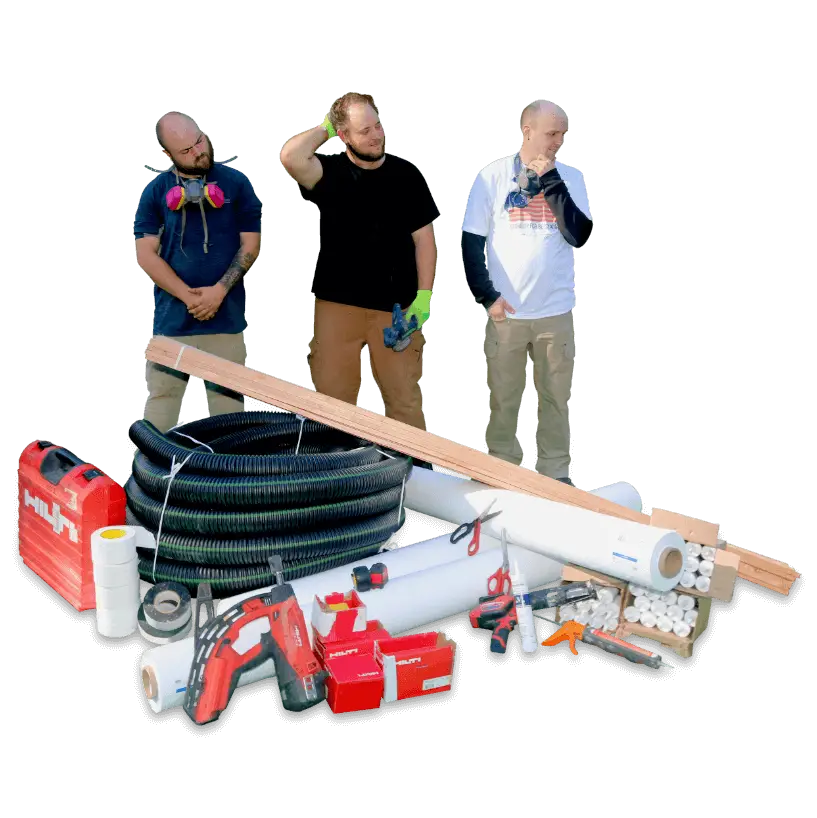 RadonWell® patented radon mitigation system installers and equipment